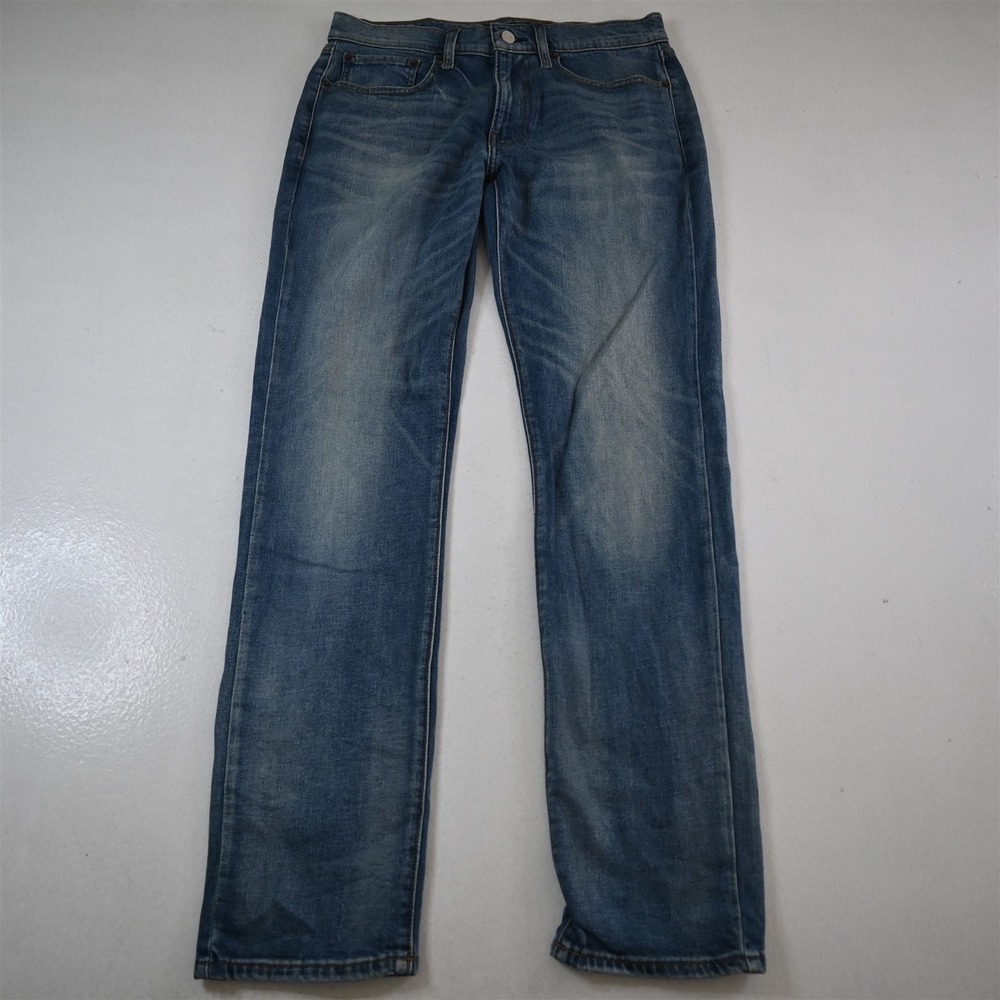 Lucky Brand 30x32 121 Slim Straight Light Wash Stretch Denim‎ Mens Jeans